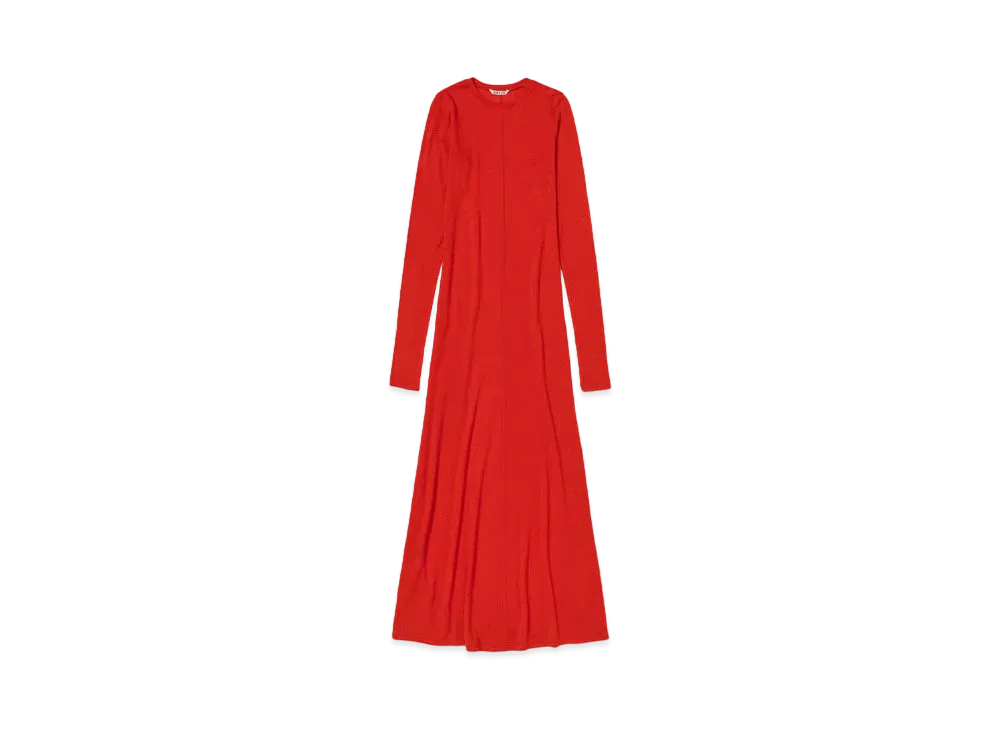AURALEE Wool Amunzen Dress "Red"