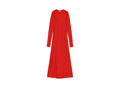 AURALEE Wool Amunzen Dress "Red"