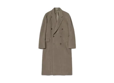 AURALEE Super Fine Wool Mosser Chesterfield Coat "Khaki Beige"