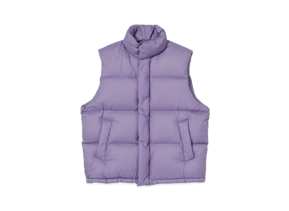 AURALEE Super Light Nylon Ripstop Down Vest "Purple"