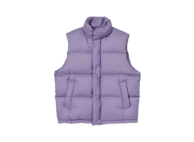 AURALEE Super Light Nylon Ripstop Down Vest "Purple"
