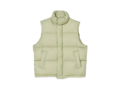 AURALEE Super Light Nylon Ripstop Down Vest "Light Khaki"