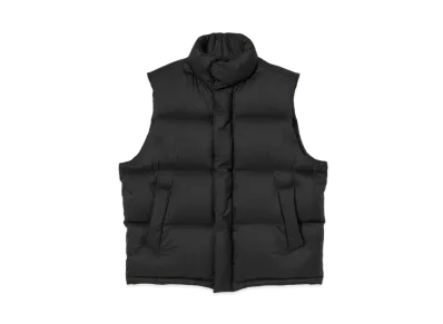 AURALEE Super Light Nylon Ripstop Down Vest "Black"