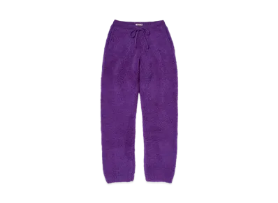 AURALEE Merino Wool Boa Knit Pants "Purple"