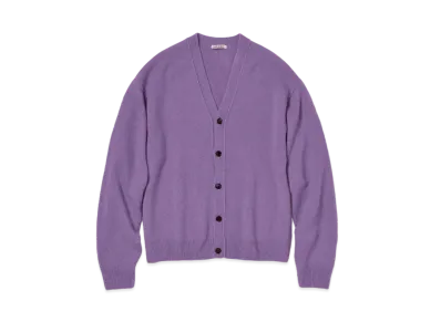 AURALEE Baby Cashmere Knit Cardigan "Purple"