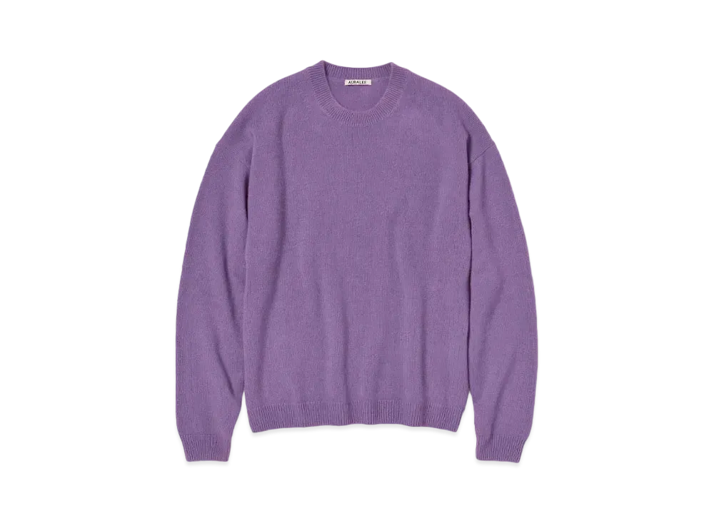 AURALEE Baby Cashmere Knit P/O "Purple"