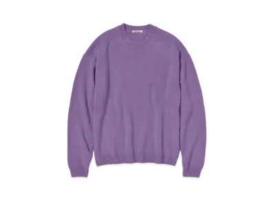 AURALEE Baby Cashmere Knit P/O "Purple"