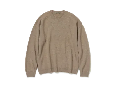AURALEE Baby Cashmere Knit P/O "Natural Brown"