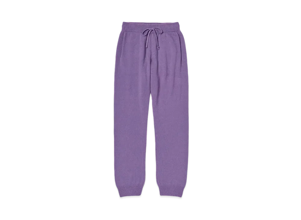 AURALEE Baby Cashmere Knit Pants "Purple"
