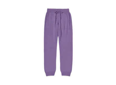AURALEE Baby Cashmere Knit Pants "Purple"