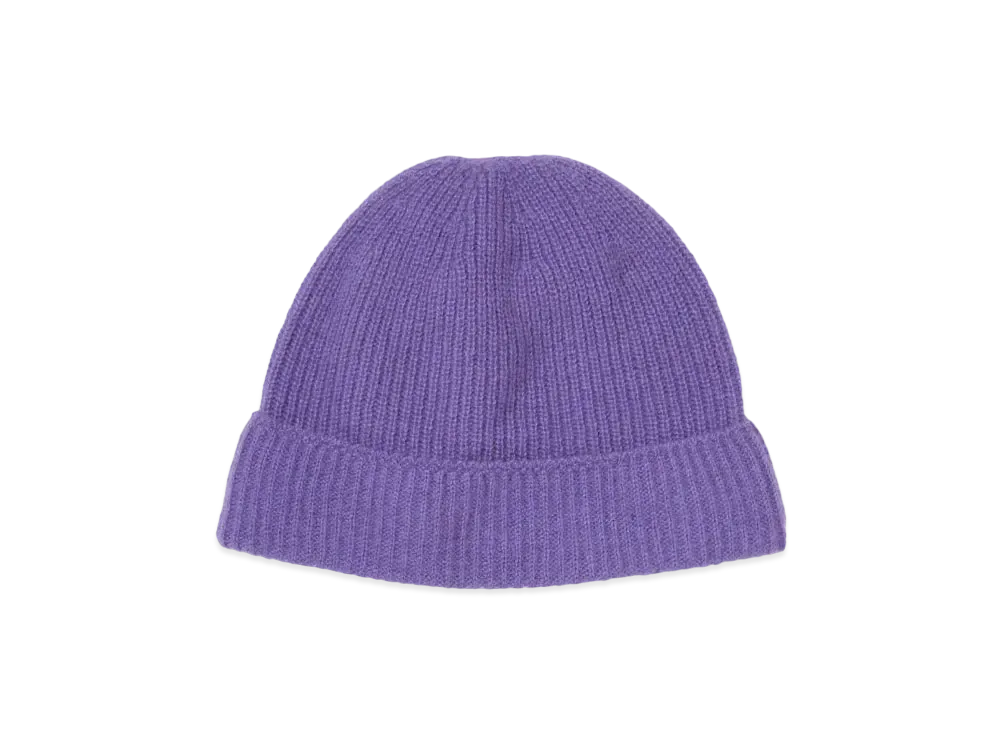 AURALEE Baby Cashmere Knit Cap "Purple"