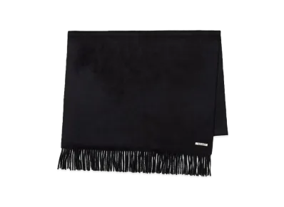 AURALEE Baby Cashmere Wide Stole "Top Black"