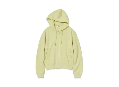 AURALEE Smooth Soft Sweat Zip Parka "Light Lime"