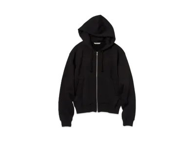 AURALEE Smooth Soft Sweat Zip Parka "Black"