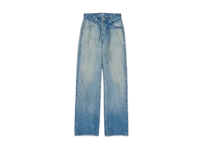 AURALEE Selvedge Faded Heavy Denim Pants "Faded Indigo"