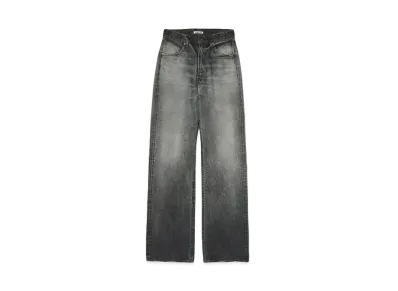 AURALEE Selvedge Faded Heavy Denim Pants "Faded Black"