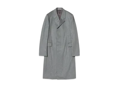 AURALEE Cashmere Moleskin Chesterfield Coat "Top Gray"