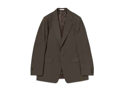 AURALEE Light Wool Max Gabardine Jacket "Dark Brown"