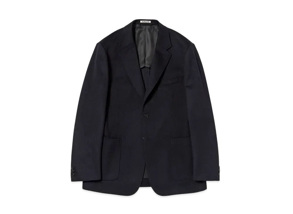 AURALEE Cashmere Moleskin Jacket "Dark Navy"