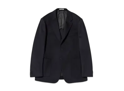 AURALEE Cashmere Moleskin Jacket "Dark Navy"