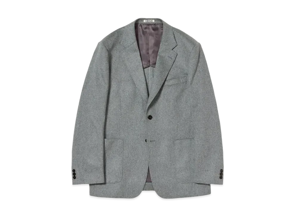 AURALEE Cashmere Moleskin Jacket "Top Gray"