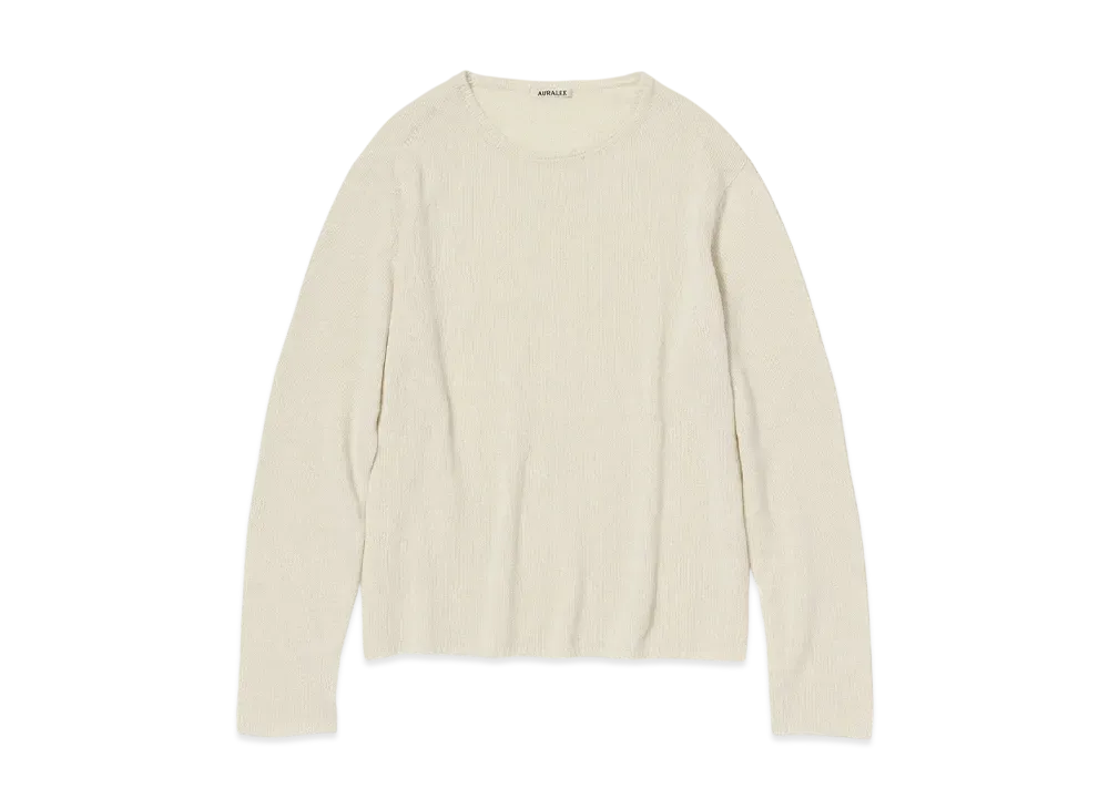 AURALEE Summer Cashmere Knit V-Neck P/O 