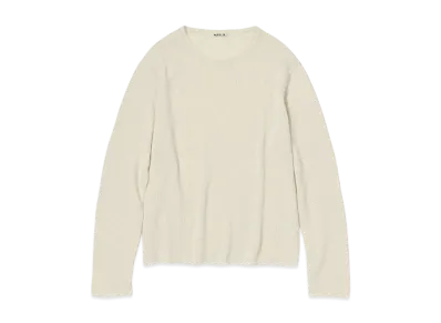 AURALEE Summer Cashmere Knit P/O "Ivory White"