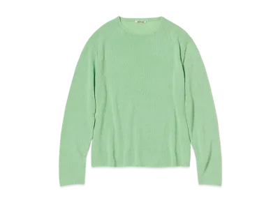 AURALEE Summer Cashmere Knit P/O "Light Green"