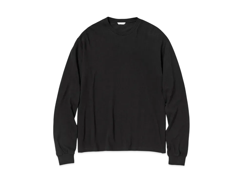 AURALEE Seamless L/S Tee "Black"