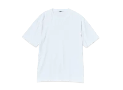 AURALEE Luster Plaiting Tee "White"