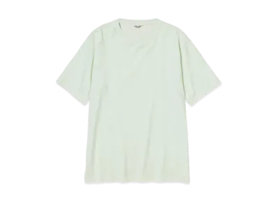 AURALEE Luster Plaiting Tee "Ivory Pistachio"