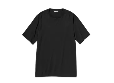 AURALEE Luster Plaiting Tee "Black"