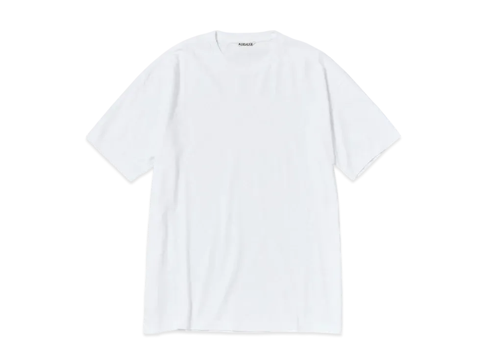 AURALEE Seamless Crew Neck Tee "White"