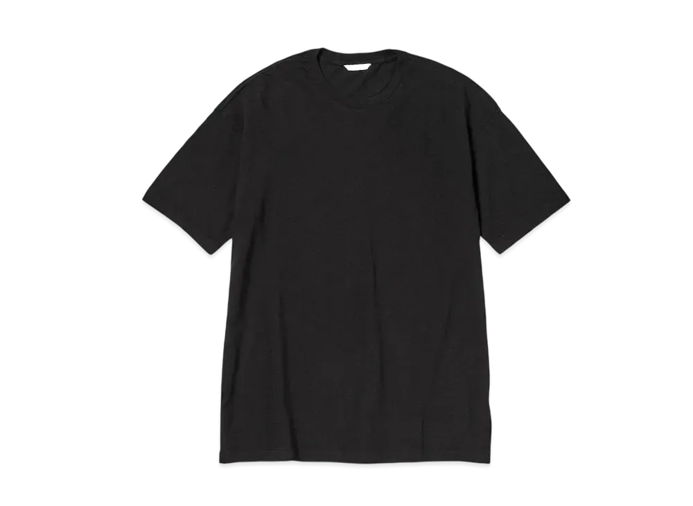 AURALEE Seamless Crew Neck Tee "Black"