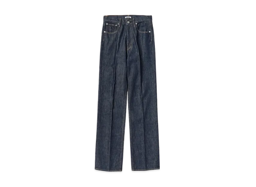 AURALEE Hard Twist Denim 5P Pants Indigo