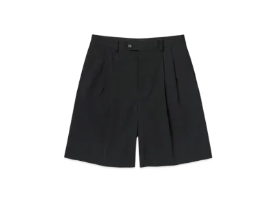 AURALEE Light Wool Max Gabardine Shorts "Top Black"