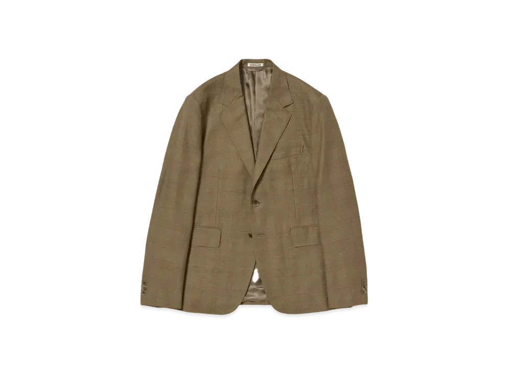 AURALEE Bluefaced Wool Jacket "Brown"