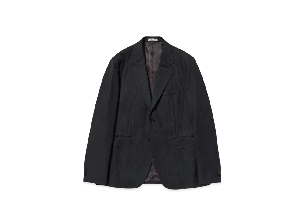 AURALEE Bluefaced Wool Jacket "Navy"