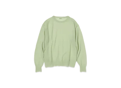 AURALEE Kid Mohair Sheer Knit P/O "Pale Green"