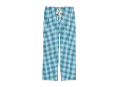 AURALEE Airy Smooth Cashmere Drawstring Pants "Light Blue"