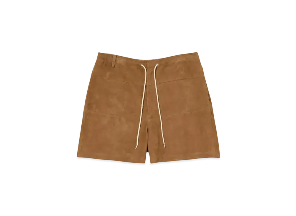 AURALEE Lamb Suede Shorts "Camel"