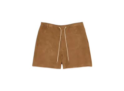 AURALEE Lamb Suede Shorts "Camel"