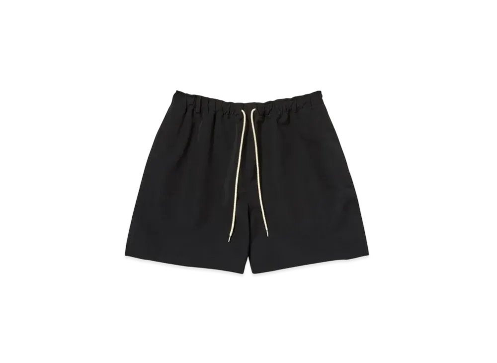 AURALEE Wool Max Canvas Shorts "Black"