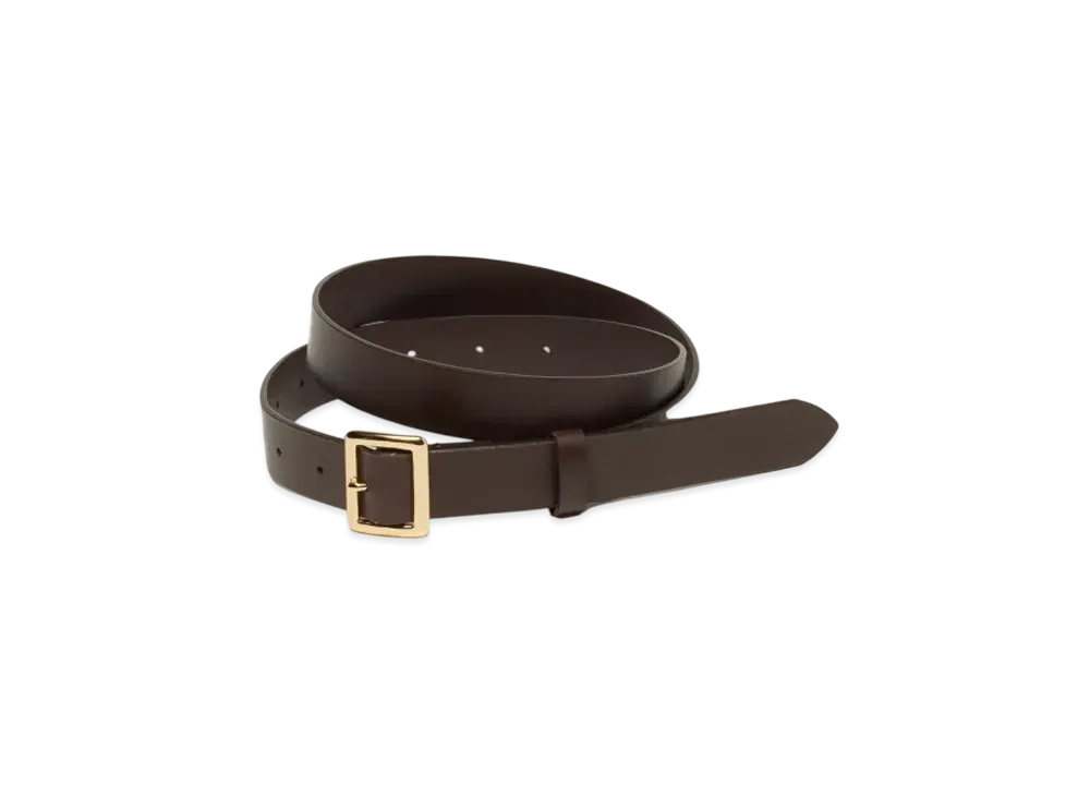 AURALEE Square Buckle Belt "Brown"