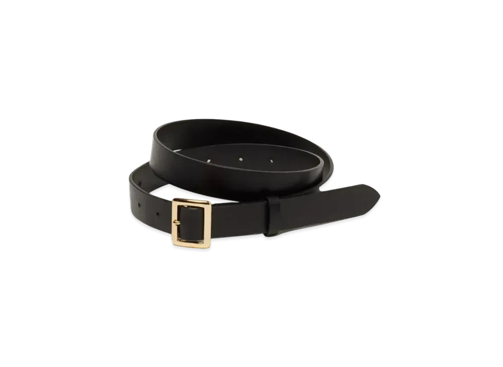 AURALEE Square Buckle Belt "Black"