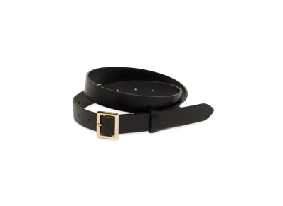 AURALEE Square Buckle Belt "Black"