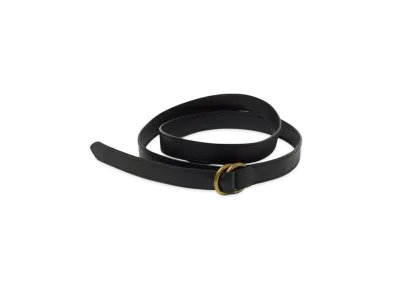 AURALEE Double Ring Buckle Belt "Black"
