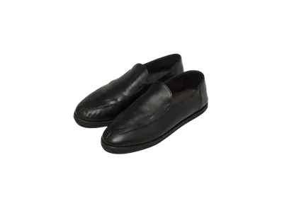 AURALEE Soft Leather Loafers "Black"