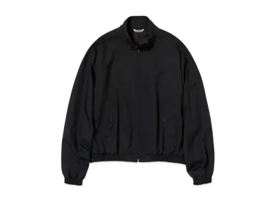 AURALEE Super Fine Tropical Wool Zip Blouson "Black"