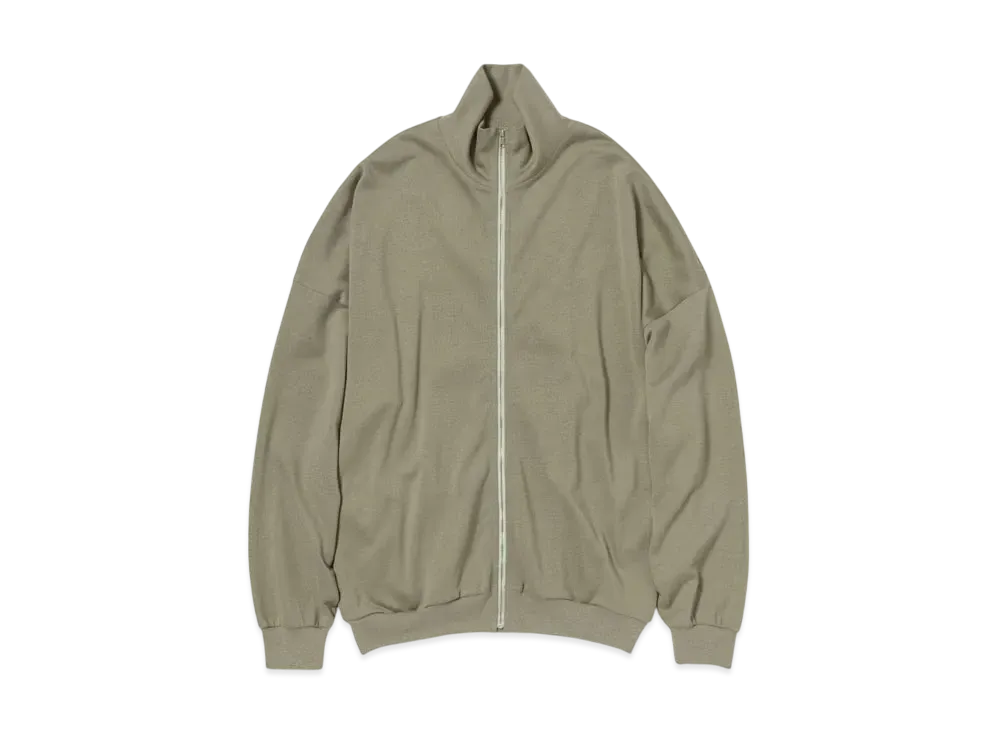 AURALEE Super High Gauge Sweat Zip Cardigan "Khaki"